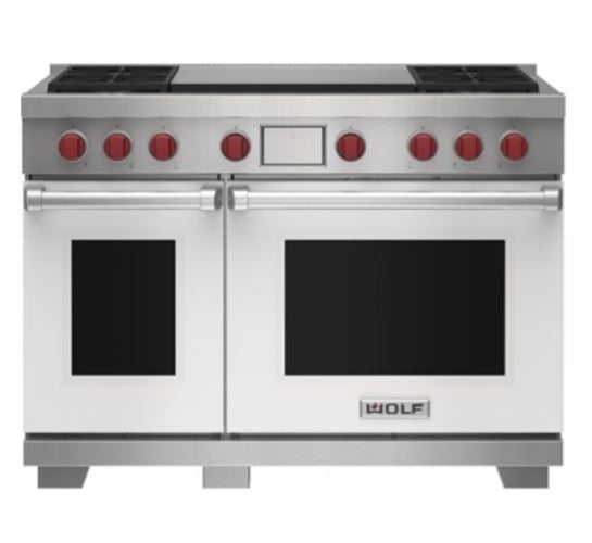 WOLF - 48" Dual Fuel Oven - 4 Burners with Dual Griddle (DF48450DG/S/P)