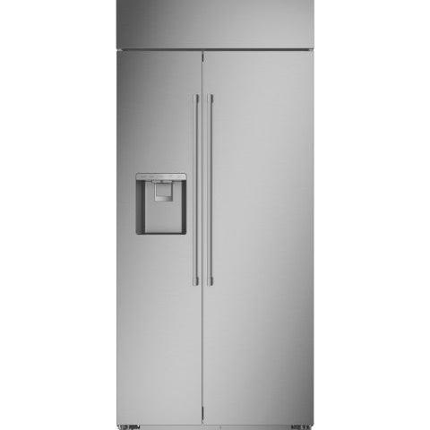 Monogram - 36&quot; Built-In Side-by-Side Refrigerator with Dispenser (ZISS360DNSS)