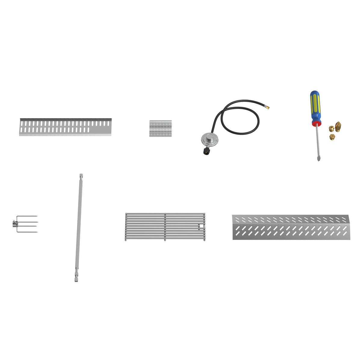 Forno All’Aperto 87,600 BTU Outdoor Kitchen, 4 Burners, Infrared Burners, Side Burner, Black Sintered Stone Countertops, Gas Pizza Oven, Sink Module, Bar &amp; Beverage Center