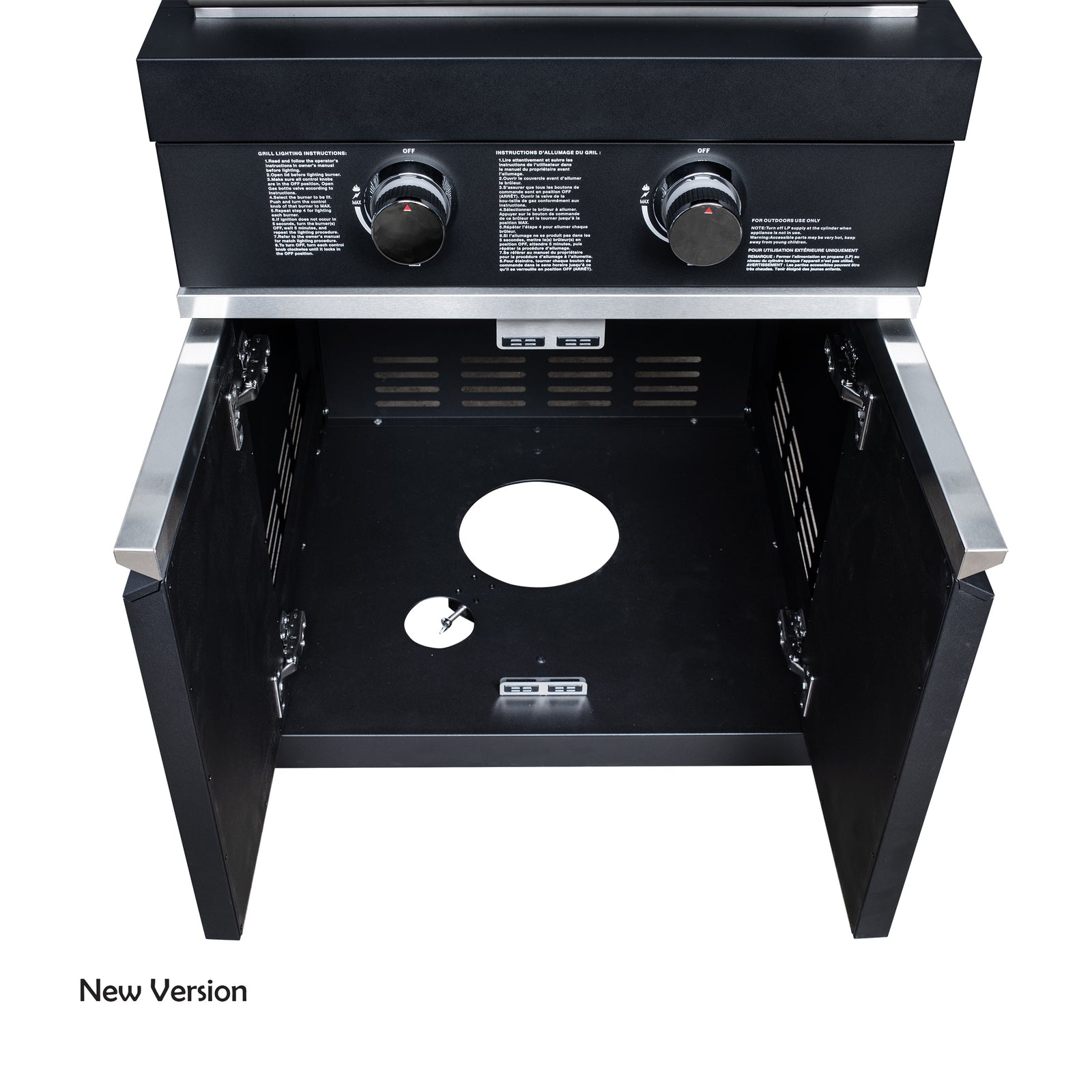 Forno All’Aperto 99,600 BTU Outdoor Kitchen, 5 Burners, Infrared Burners, Side Burner, Black Sintered Stone Countertops, Gas Pizza Oven, Sink Module, Bar & Beverage Center