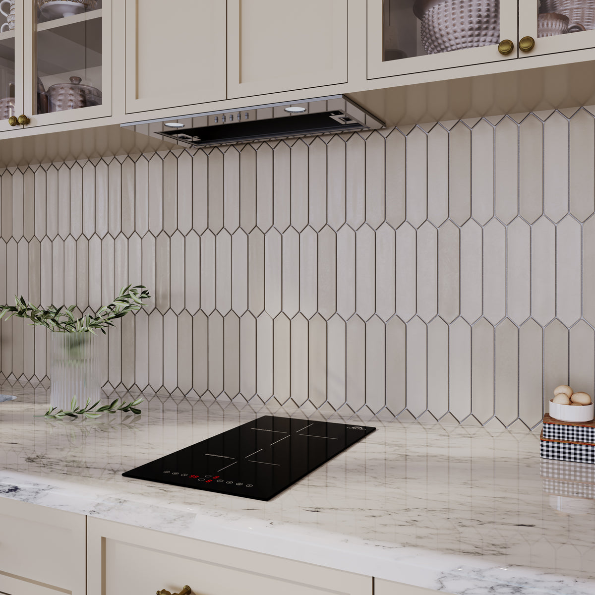 FORNO Giacomo Under Cabinet 22-Inch Insert Range Hood in Stainless Steel, 170 CFM, Aluminum Filter, Energy Efficient