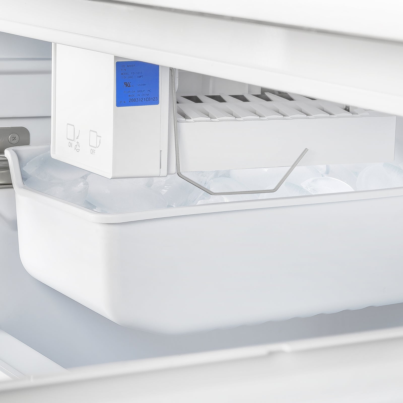 Forno Gallipoli 30-Inch French Door Refrigerator, 17.5 cu.ft Capacity, Decorative Grill, 34-Inch Width, Stainless Steel, No Frost Technology, Energy Efficient