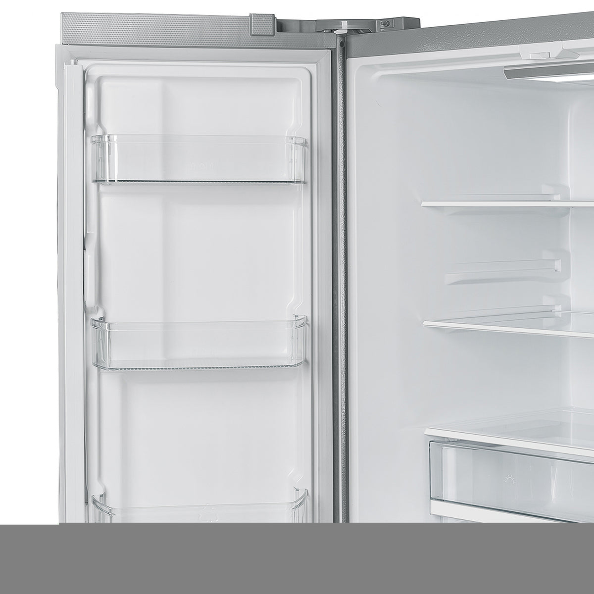 Forno Moena 36-Inch French Door Refrigerator, 19.2 cu.ft, Counter Depth, Ice Maker, Stainless Steel Interior Panel, ENERGY STAR Certified