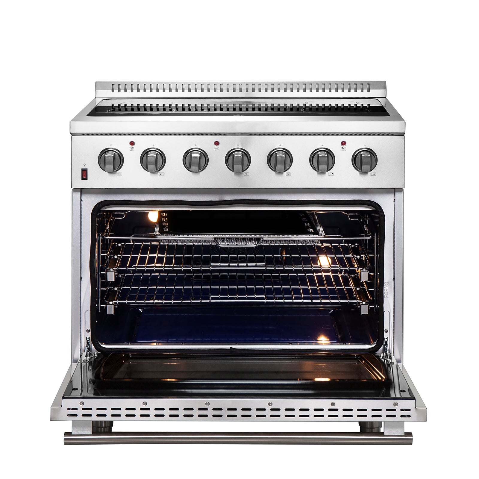 Forno Galiano 36-Inch Freestanding Electric Range, True Convection, Energy Efficient