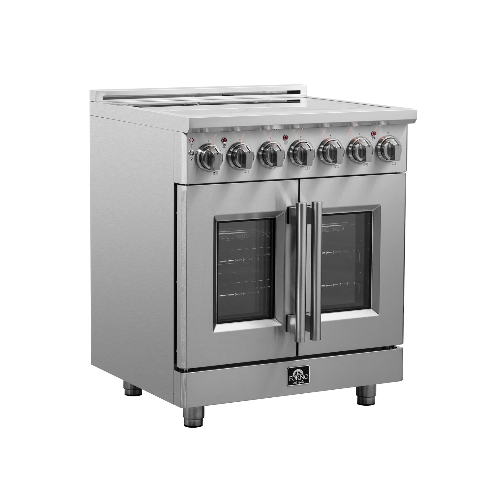 Forno Massimo 30-Inch Freestanding French Door Electric Range, True Convection Oven