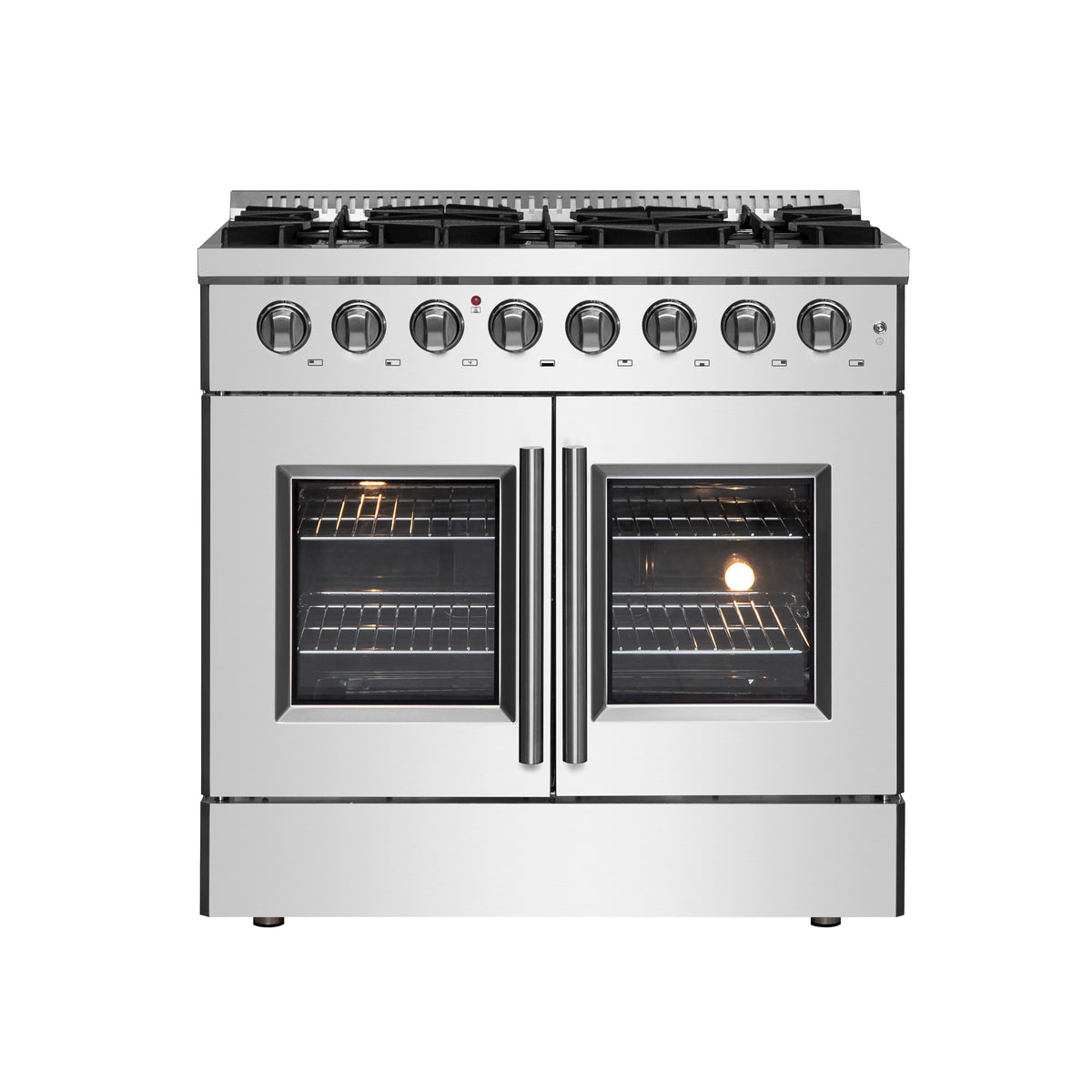 Forno Galiano 36&quot; Freestanding French Door Dual Fuel Range