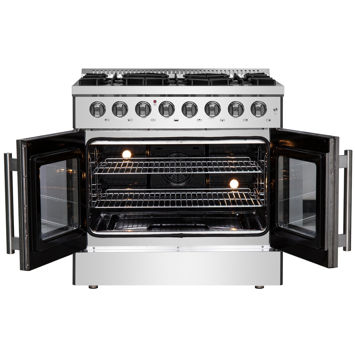 Forno Galiano 36&quot; Freestanding French Door Dual Fuel Range
