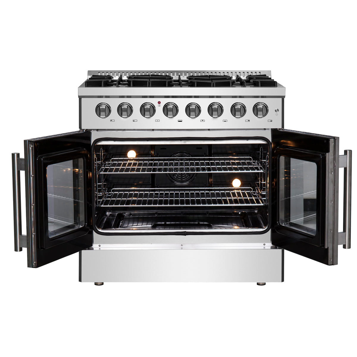 Forno Galiano 36&quot; Freestanding French Door Dual Fuel Range