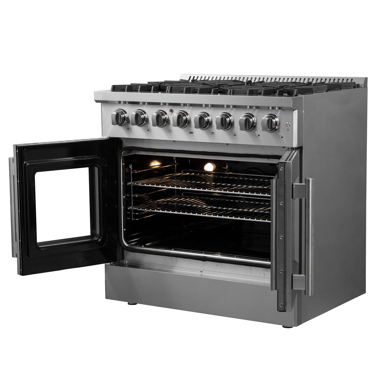 Forno Galiano 36&quot; Freestanding French Door Dual Fuel Range