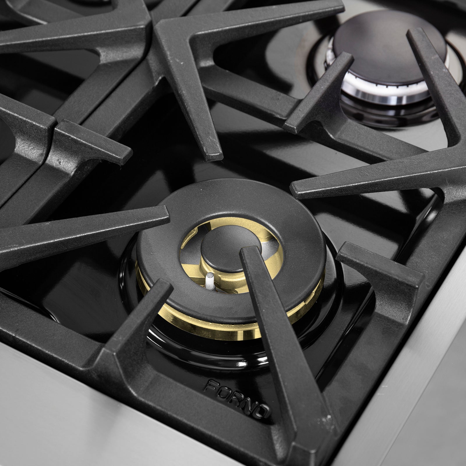 Forno Massimo 48-Inch Freestanding French Door Gas Range, 8 Burners, Convection Oven, Energy Efficient