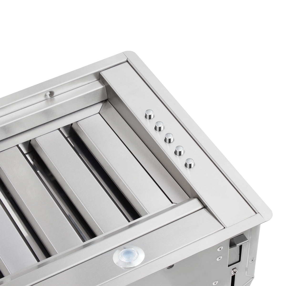 Forno Frassanito 60-Inch Recessed Range Hood, Stainless Steel Baffle Filters, LED Lighting