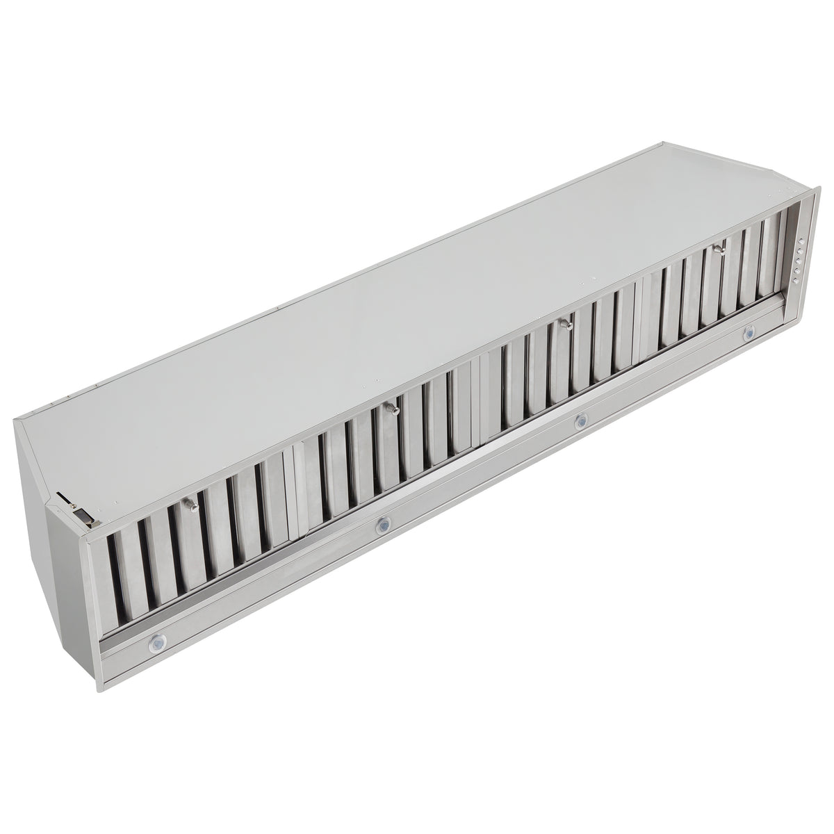 Forno Frassanito 60-Inch Recessed Range Hood, Stainless Steel Baffle Filters, LED Lighting