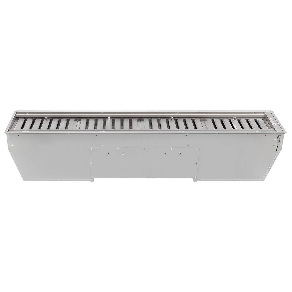 Forno Frassanito 60-Inch Recessed Range Hood, Stainless Steel Baffle Filters, LED Lighting