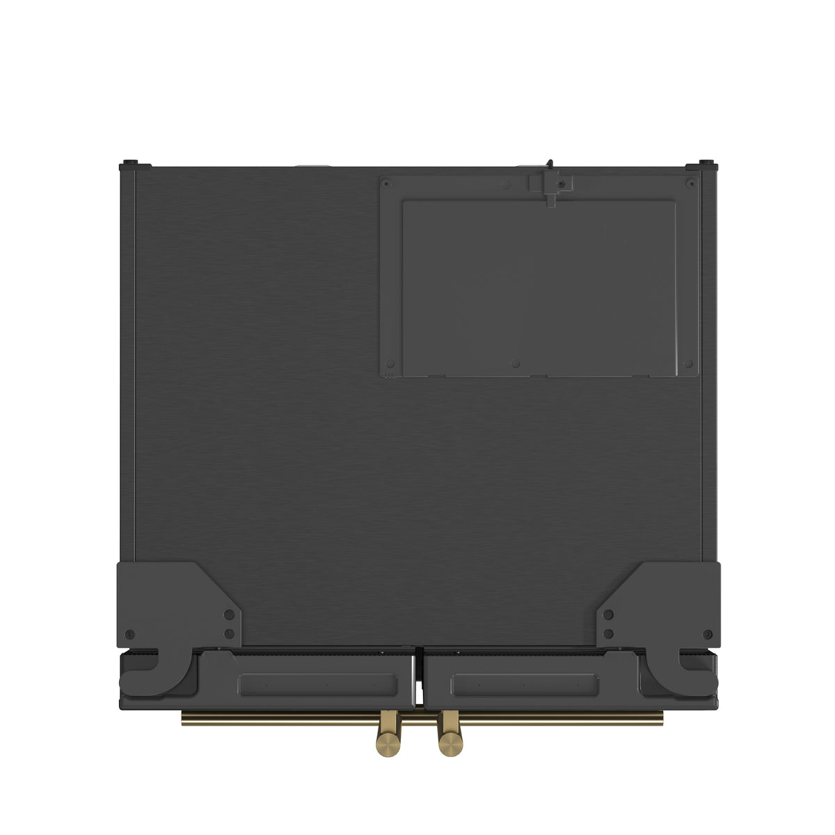 Forno Gallipoli Espresso 30-Inch Black French Door Refrigerator, Bottom Freezer, 17.5 Cu. Ft., No Frost, Ice Maker