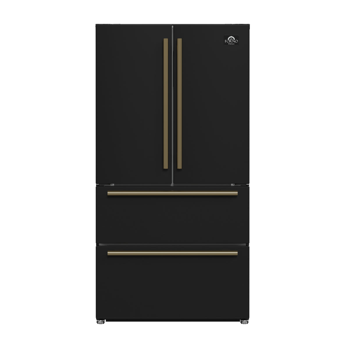 Forno Moena Espresso 36-Inch Black French Door Refrigerator, 19.2 Cu. Ft., Frost-Free, Automatic Ice Maker, ENERGY STAR Certified