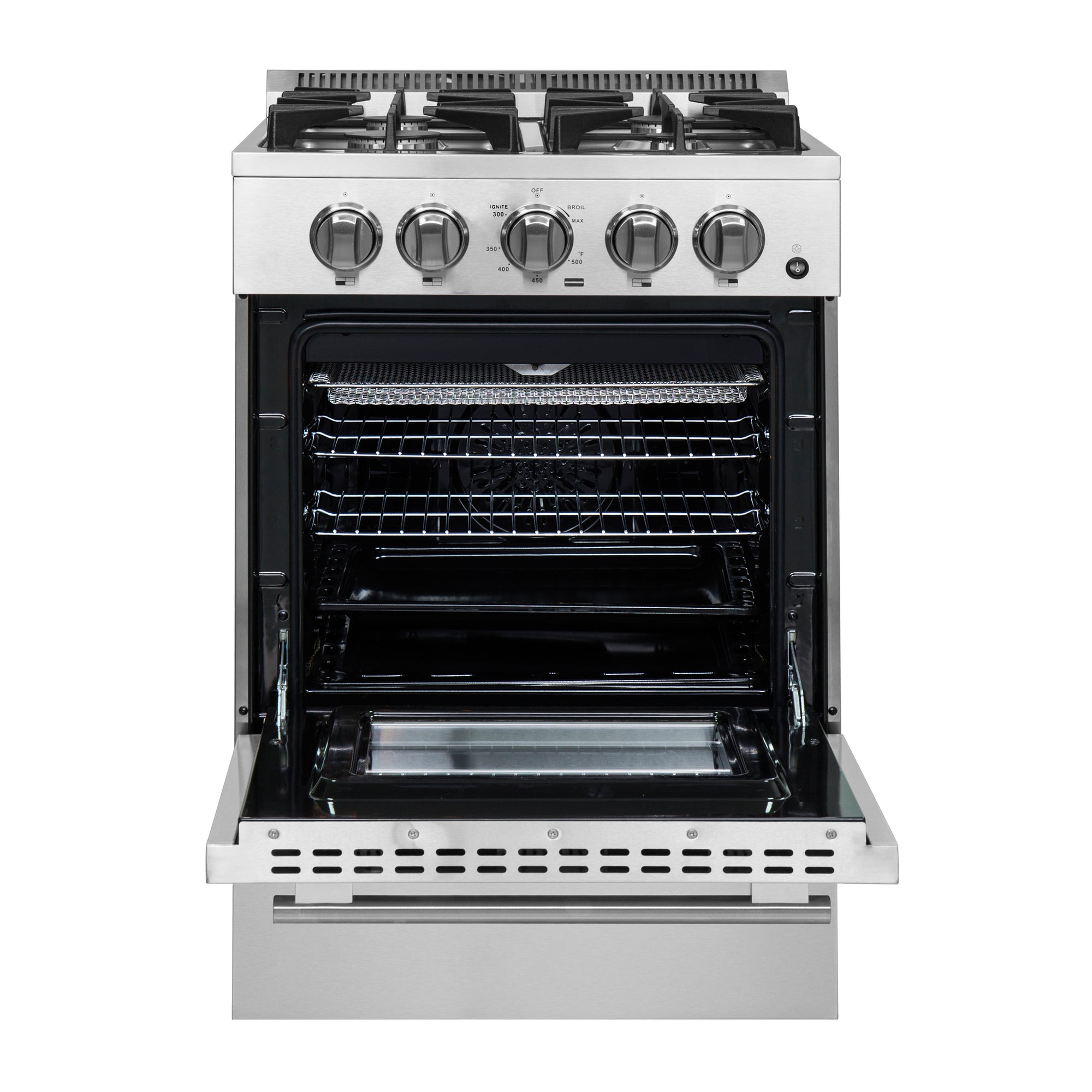 Forno Breno 24-Inch Freestanding Gas Range, Compact Design, Energy Efficient