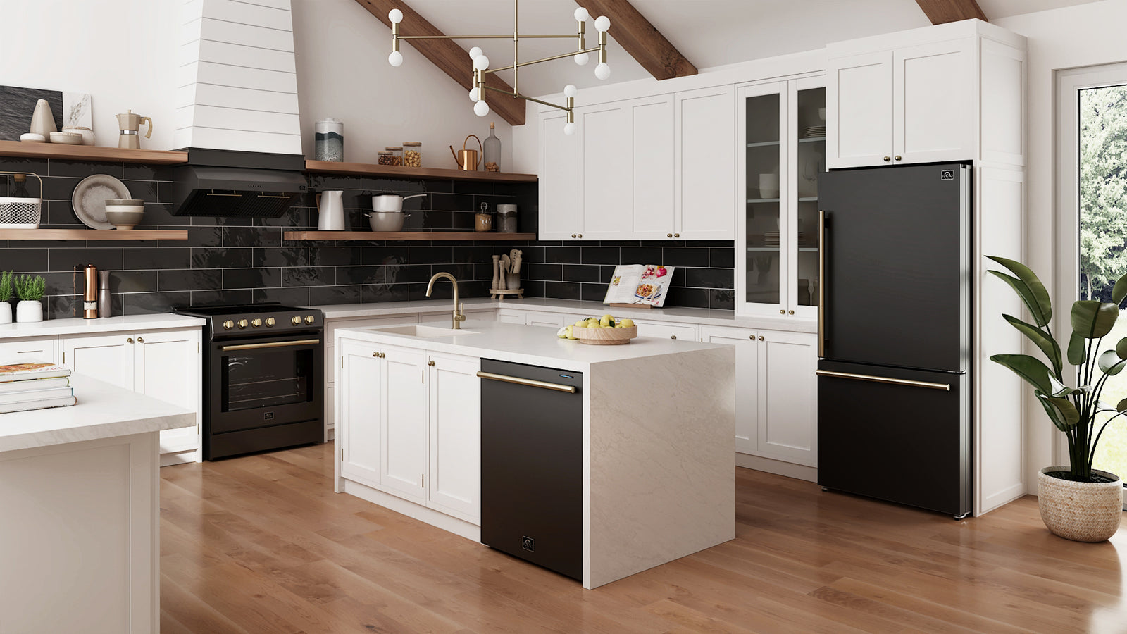 30" Forno Bari Espresso Under Cabinet Range Hood in Black