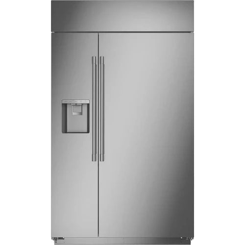 Monogram - 48&quot; Built-In Side-by-Side Refrigerator with Dispenser (ZISS480DNSS)