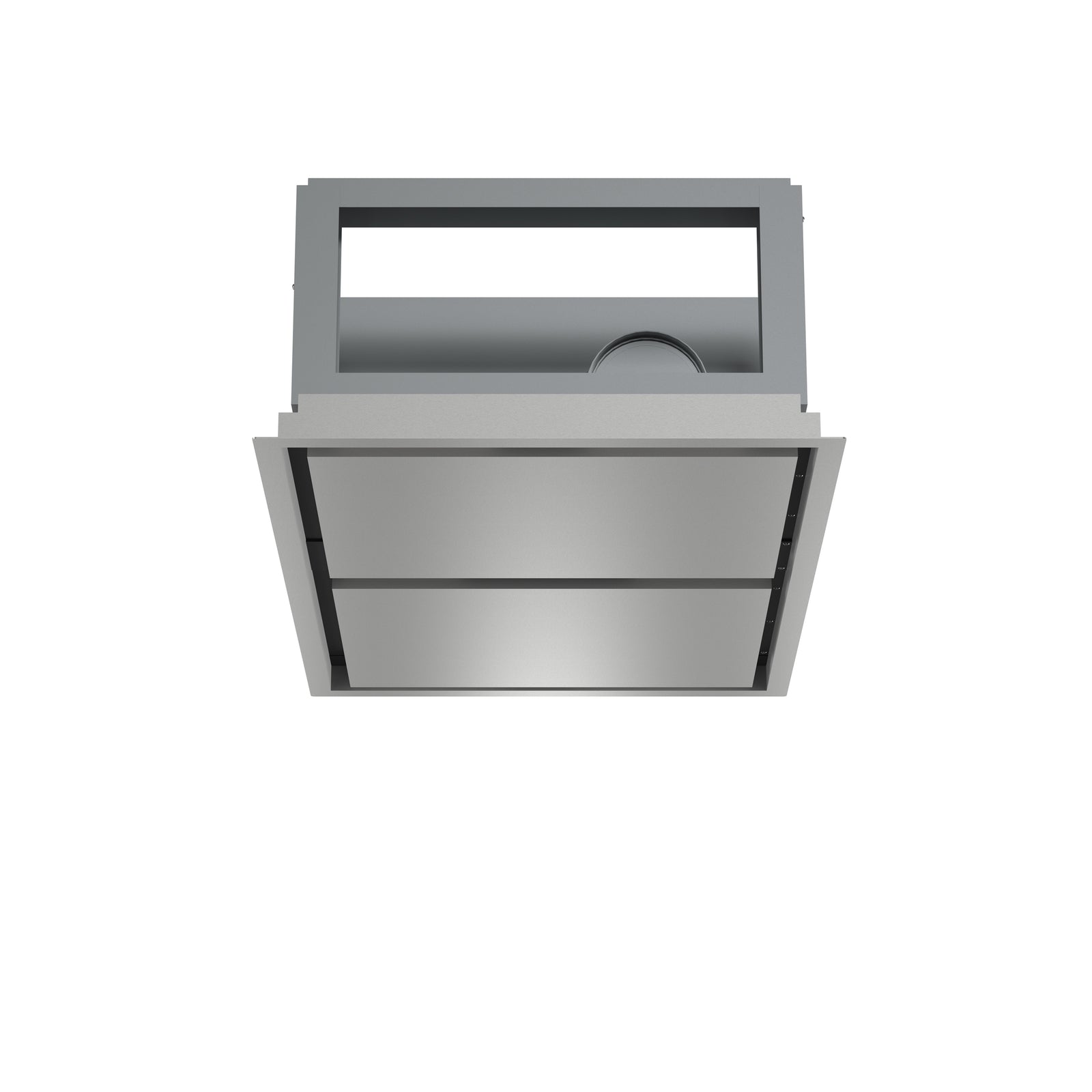 FORNO Arezzo 44-Inch Recessed Ceiling Range Hood, Dual Motors, 1200 CFM, Hybrid Filters, Remote Control