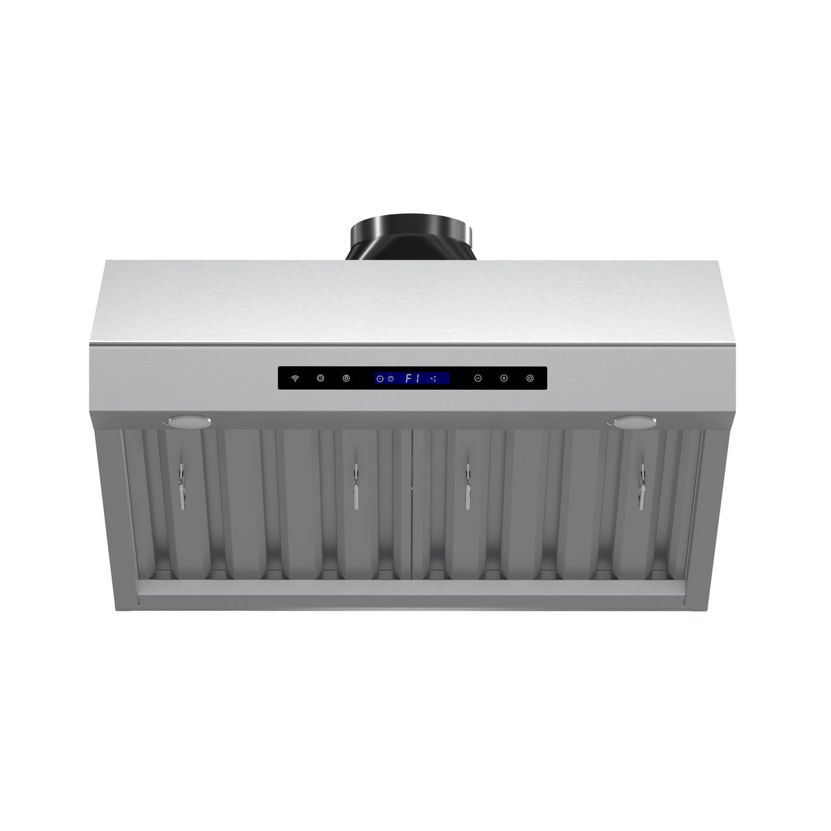 Forno Palazzo 30-Inch Wall Mounted Range Hood, Stainless Steel, Heavy Duty Baffle Filters, Remote Control