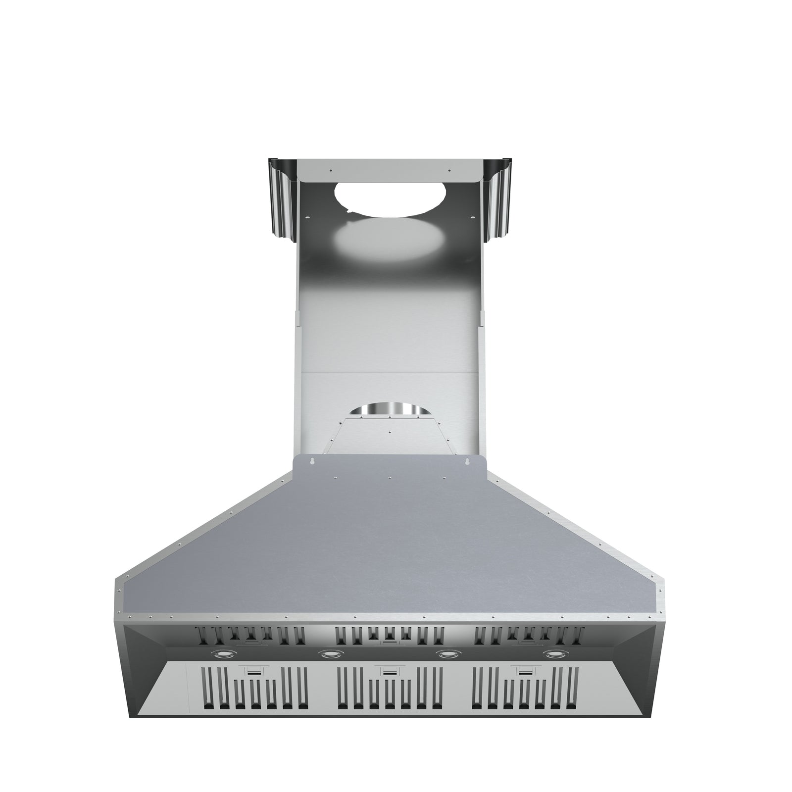 Forno Orvieto 48-Inch Wall Mount Range Hood, LED Lighting, Heavy Duty, Stainless Steel