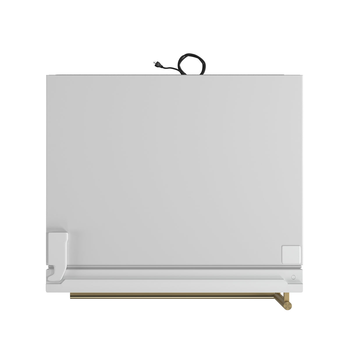 Forno Milano Espresso 31-Inch White Bottom Freezer Refrigerator, 17.2 Cu. Ft., Energy-Efficient, No Frost, Built-In Ice Maker