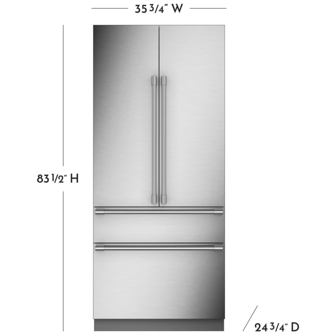 Monogram - 36" Panel-Ready French-Door Refrigerator (ZIP364IPVII)