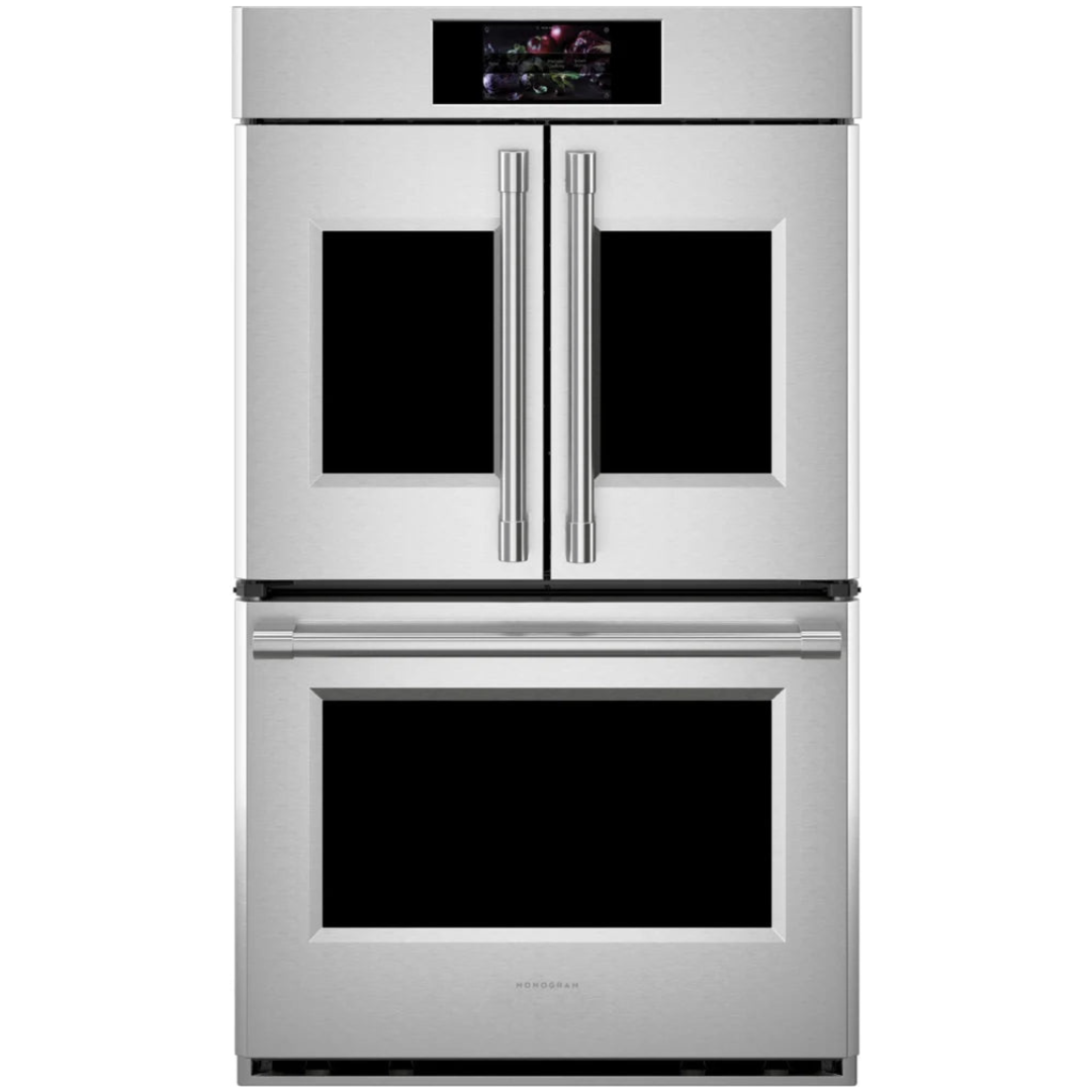 Monogram -30&quot; Statement French-Door Double Wall Oven (ZTDX1FPSNSS)