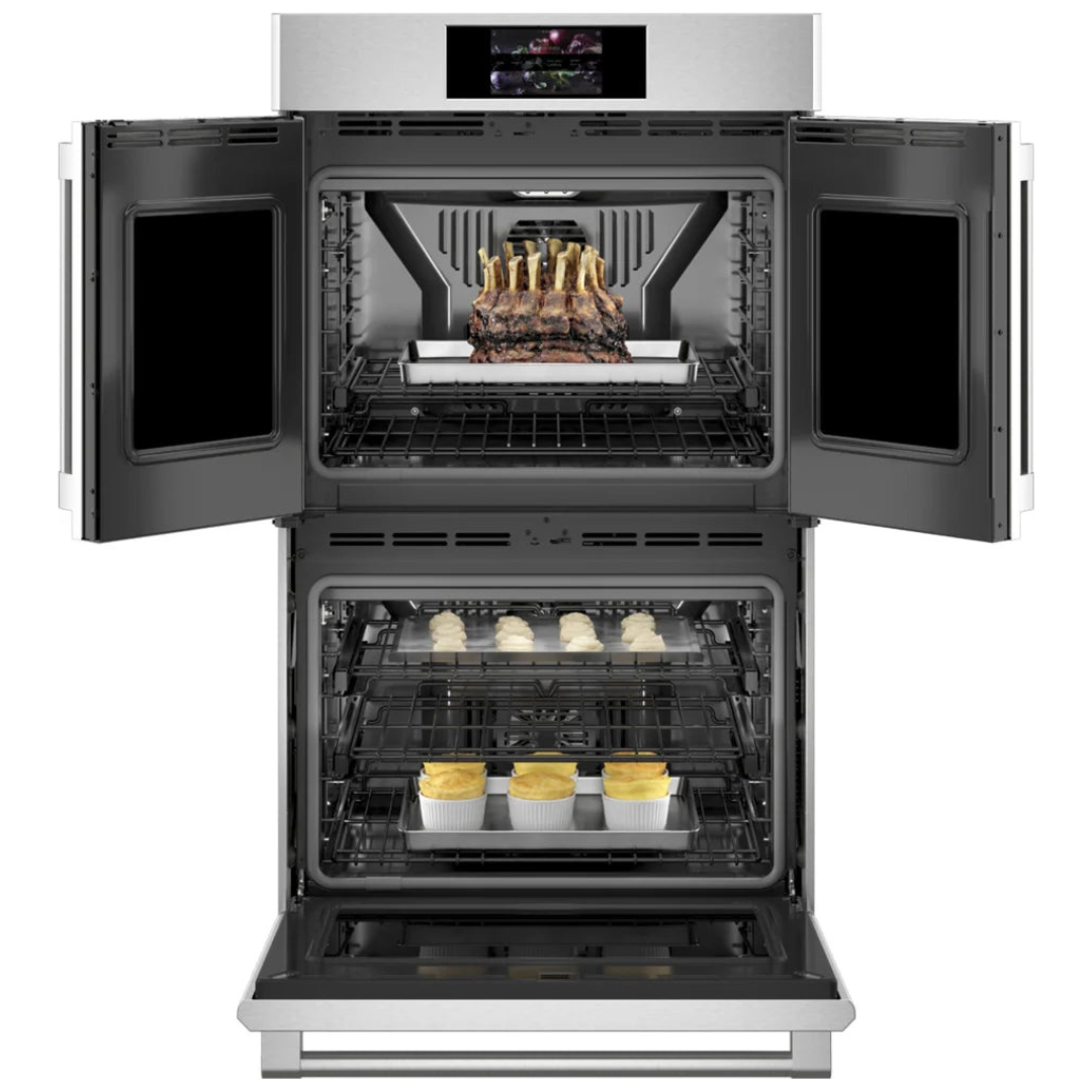 Monogram -30&quot; Statement French-Door Double Wall Oven (ZTDX1FPSNSS)
