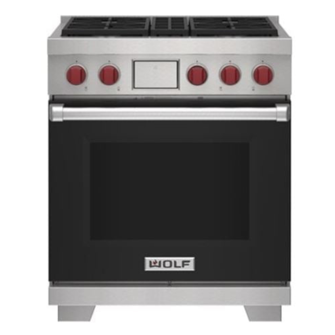 WOLF - 30" Dual-Fuel Oven - 4 Burners (DF30450/S/P)