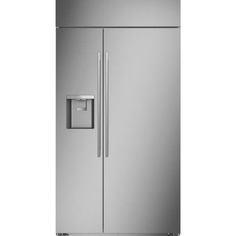 Monogram - 42&quot; Built-In Side-by-Side Refrigerator with Dispenser (ZISS420DNSS)