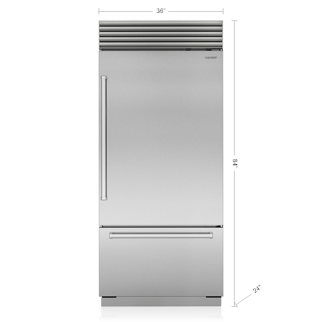 SUB-ZERO - 36&quot; Classic Over-and-Under Refrigerator/Freezer (CL3650U/S)