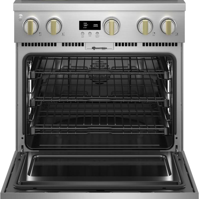 Monogram - 30&quot; Dual-Fuel Oven - 4 Burners (ZDP304NTSS)