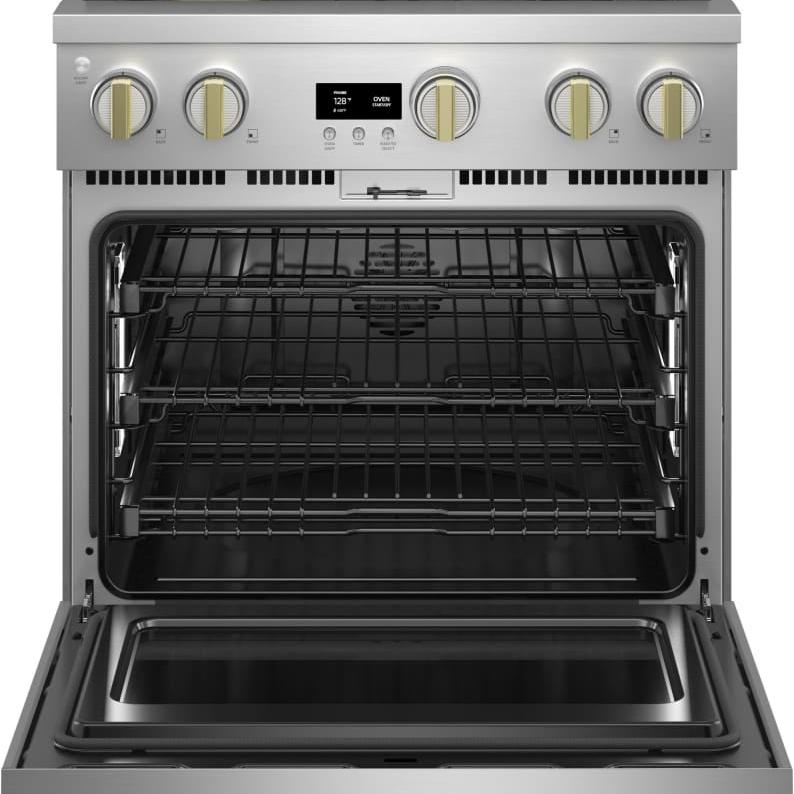 Monogram - 30" Dual-Fuel Oven - 4 Burners (ZDP304NTSS)