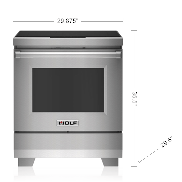 WOLF - 30&quot; Professional Induction Range (IR30450/S/P)