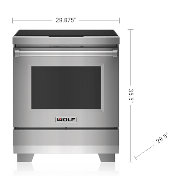 WOLF - 30" Professional Induction Range (IR30450/S/P)