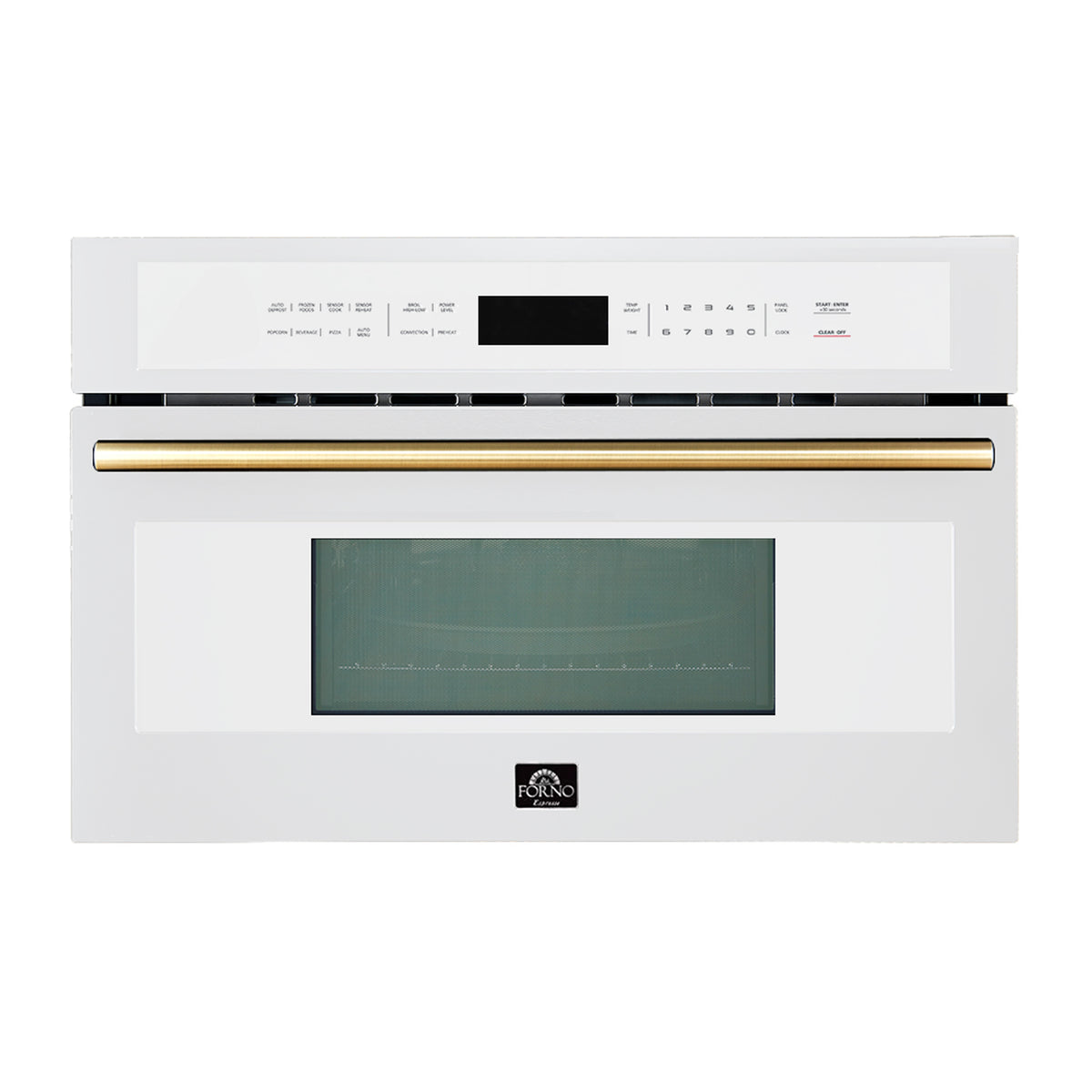 Oliena Espresso White 30 Inch 1750 Watt Compact Oven &amp; 1000 Watt Microwave, 1.6 cu. ft.