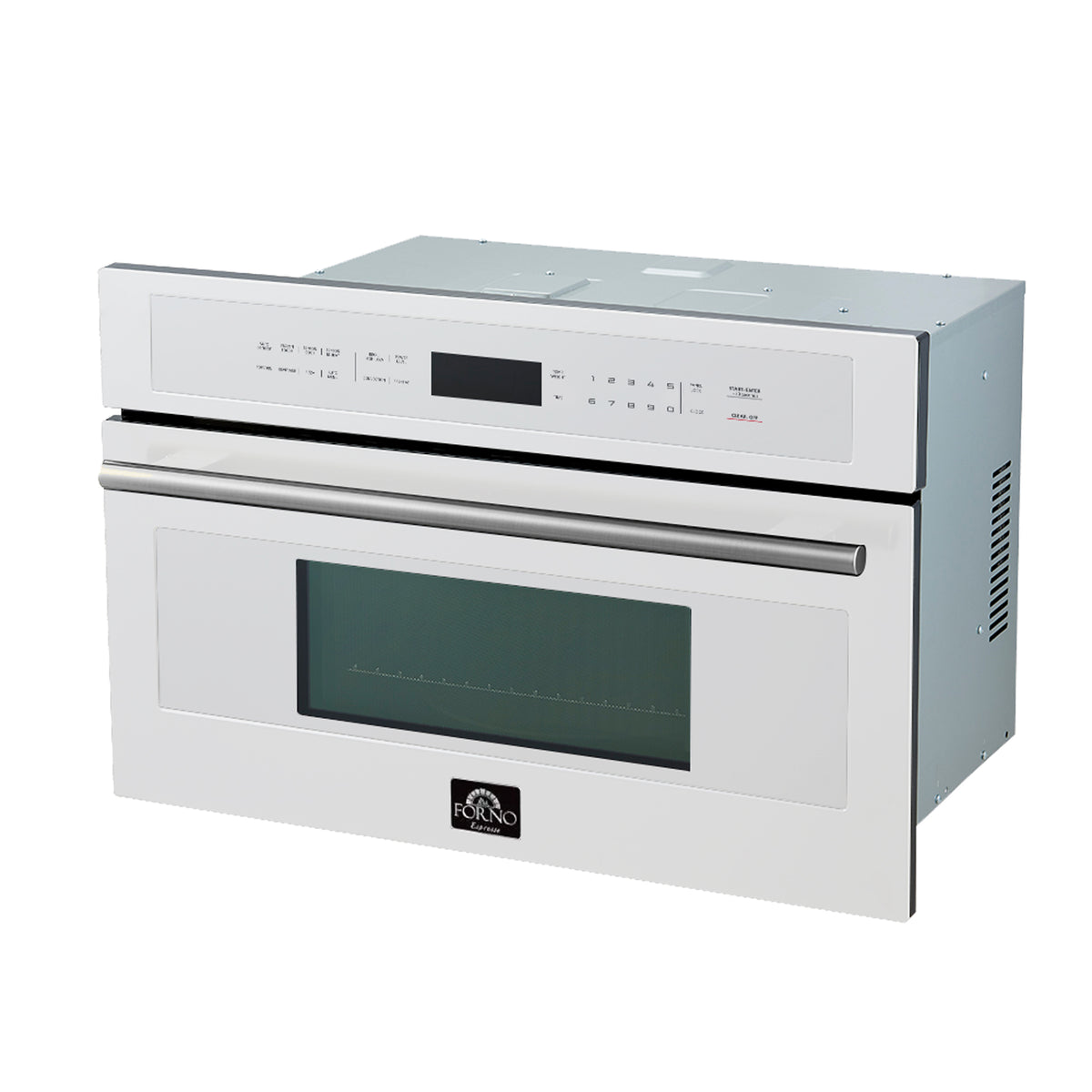 Oliena Espresso White 30 Inch 1750 Watt Compact Oven &amp; 1000 Watt Microwave, 1.6 cu. ft.