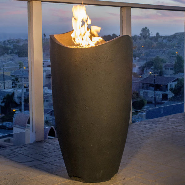 20" American Fyre Design Wave Fire Urn w/ Optional Access Door