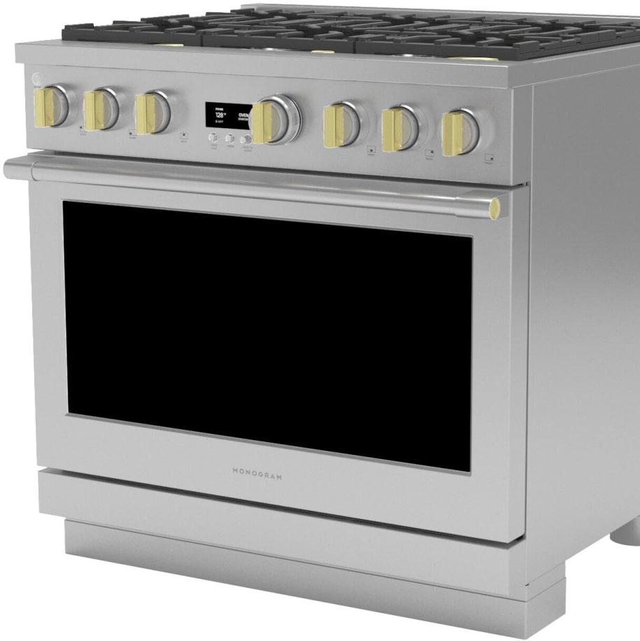 Monogram - 36" Dual-Fuel Oven with 6 Burners (ZDP366NTSS)