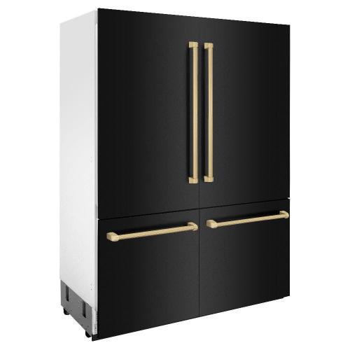 ZLINE - 60" Autograph Edition 4-Door French Door Built-in Refrigerator (RBIVZ-BS-60-CB)