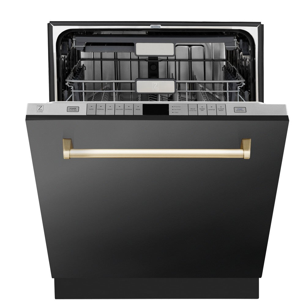 ZLINE - 24" Monument Series Dishwasher Black SS (DWMTZ-BS-24-G)