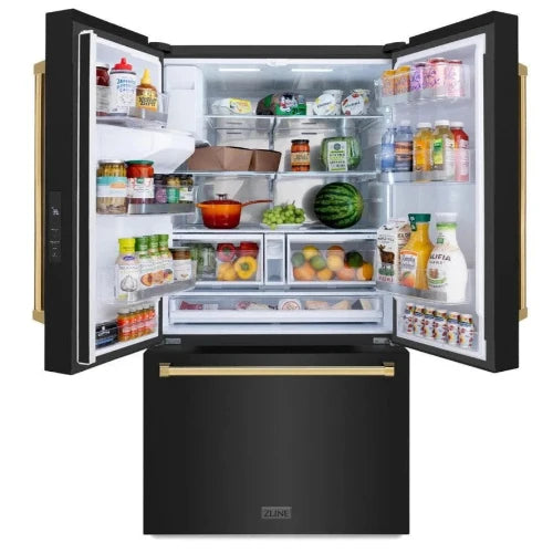 ZLINE - 36" Autograph Edition Refrigerator (RSMZ-W-36-BS-G)