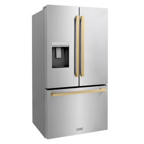 ZLINE -  Autograph Edition 36" French Door Refrigerator (RSMZ-W-36-FCB)