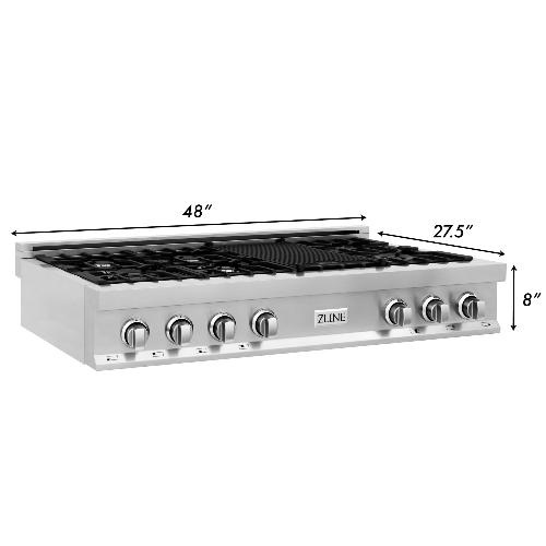 ZLINE - Autograph Edition 36" Porcelain Rangetop - 6 Gas Burners  (RTSZ-36-G)