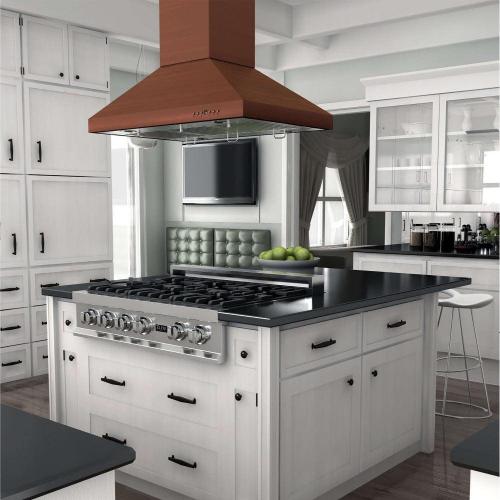 ZLINE 36&quot; Designer Copper Island Range Hood (8KL3IC-36)