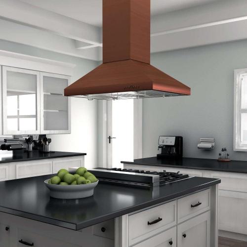ZLINE 36&quot; Designer Copper Island Range Hood (8KL3IC-36)