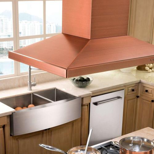 ZLINE 36&quot; Designer Copper Island Range Hood (8KL3IC-36)