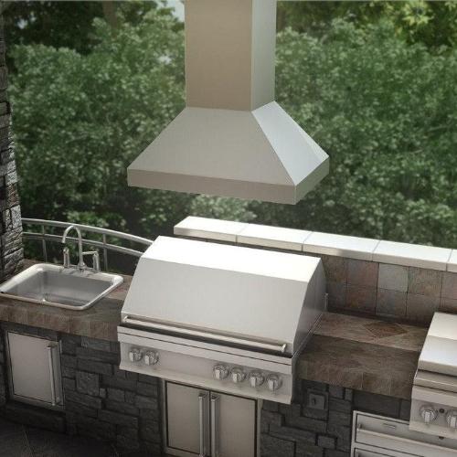 ZLINE - 36&quot; Outdoor Stainless Island Mount Range Hood (597I-304)