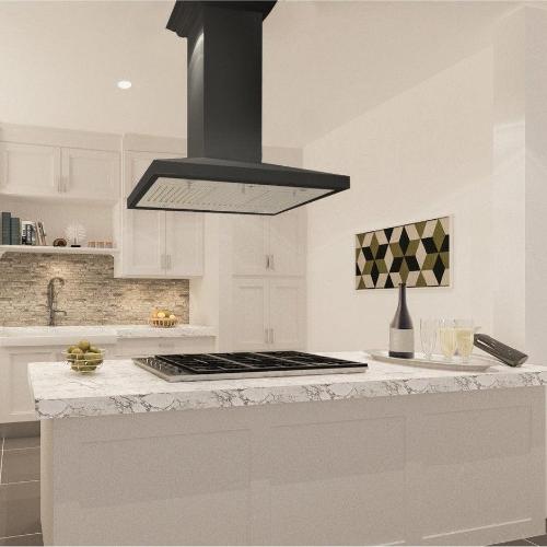 ZLINE - 36'' Wooden Island Mount Range Hood (KBICC-36)